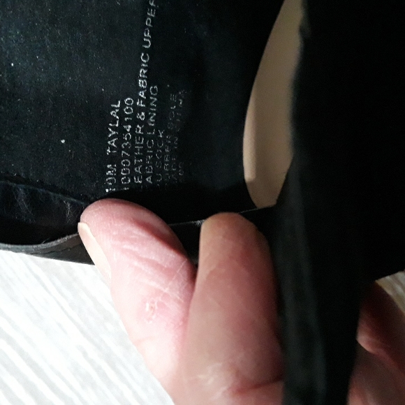 INC International Concepts black suede heel zip boots. Size 10 - Picture 7 of 11